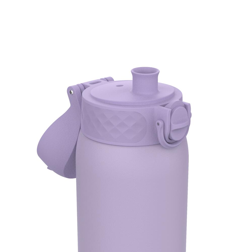 Leak Proof Kids Water Bottle, Stainless Steel, Light Purple, 400ml (13oz) 3/7