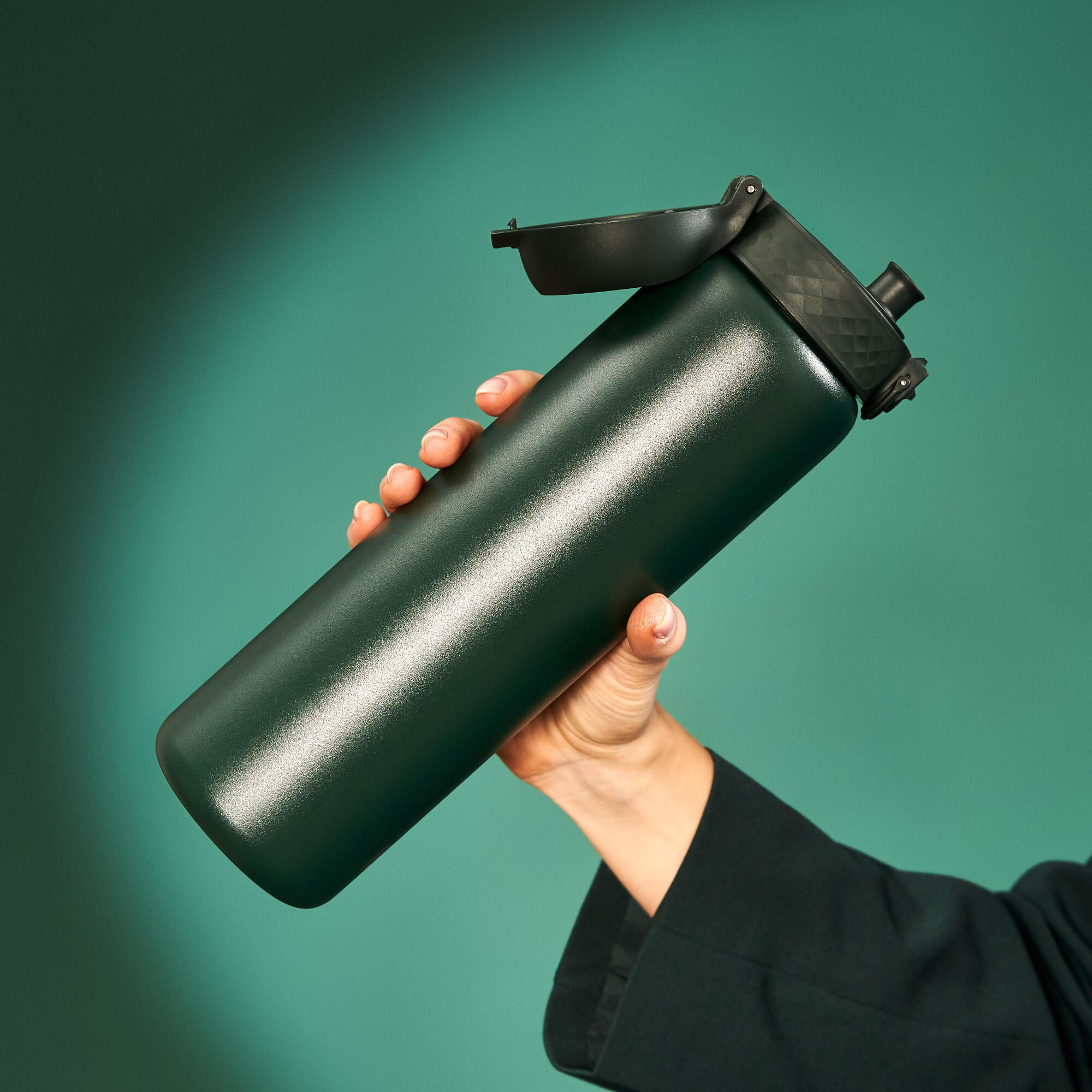 Nerezová láhev ION8 Dark Green, 1200 ml 3/7