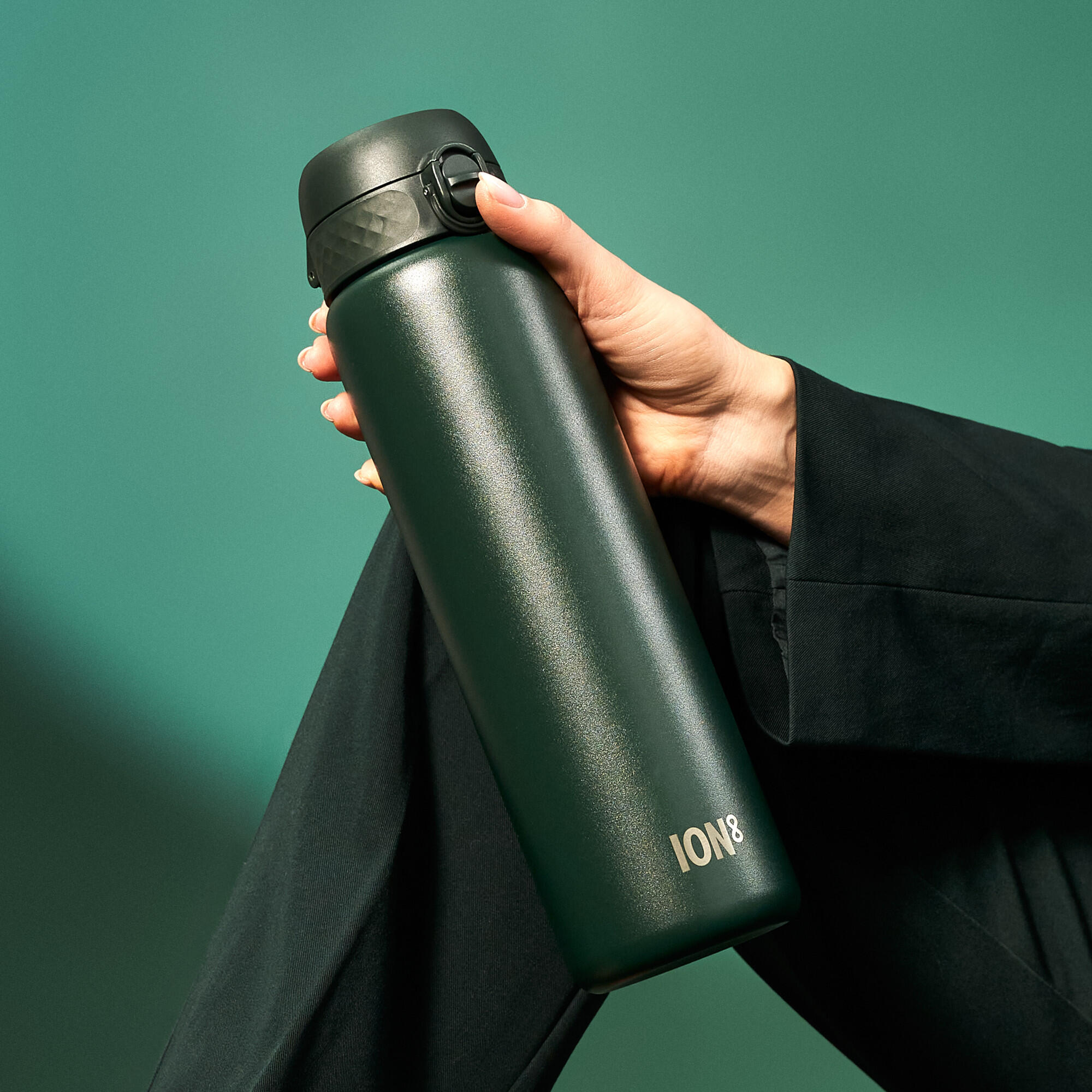 Nerezová láhev ION8 Dark Green, 1200 ml 2/7