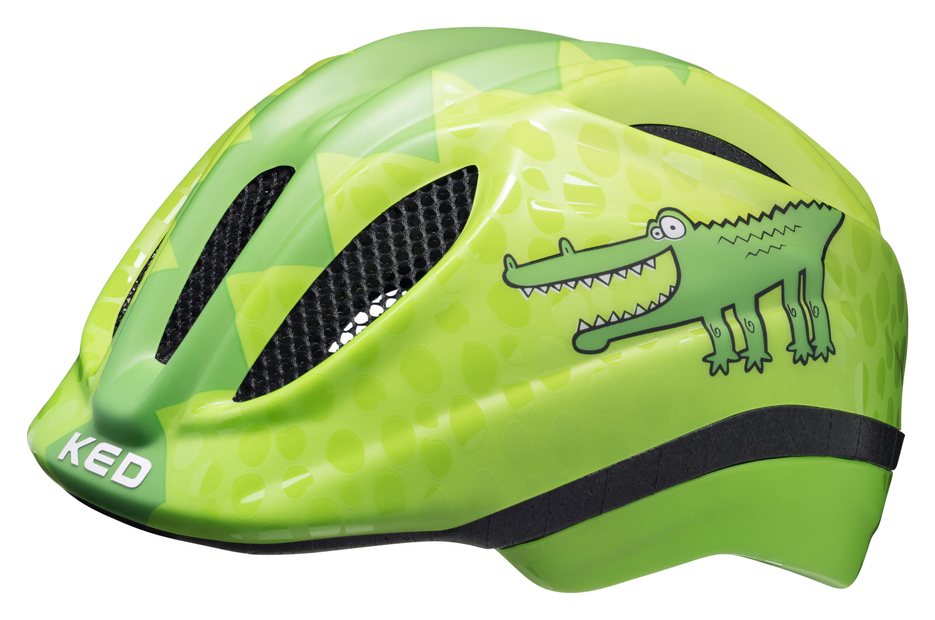 KED KED Casco per bambini MEGGY II TREND, VERDE CROCO LUCIDO