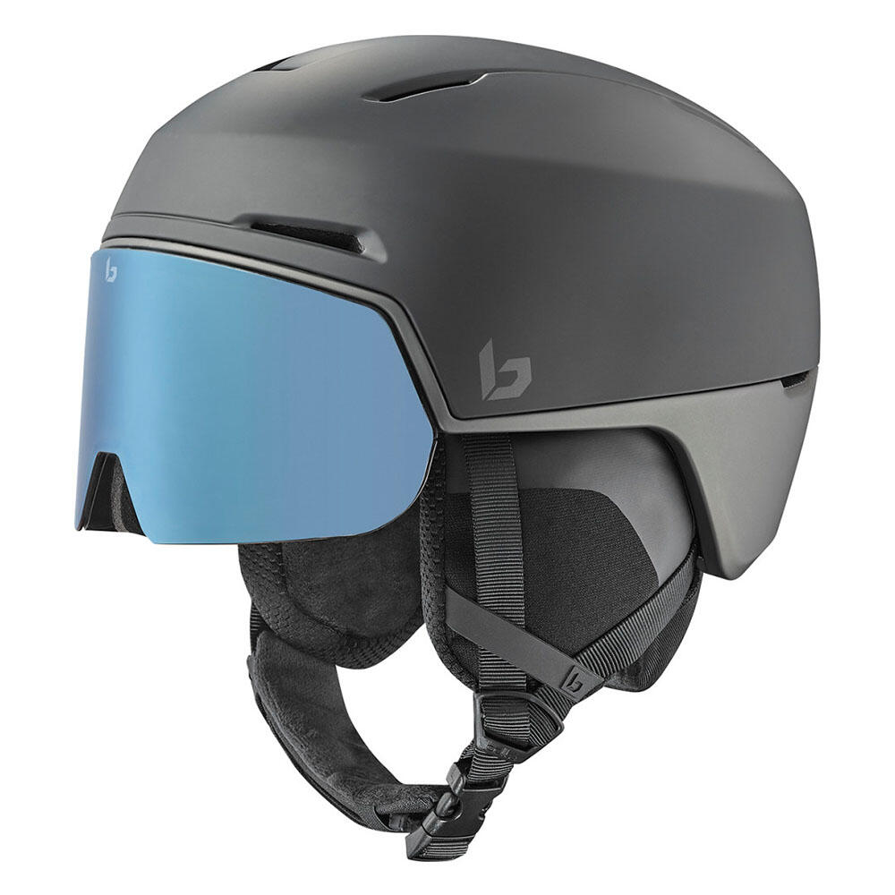 X-FUSION PURE Unisex Visor Ski Helmet - Matte Mineral Black