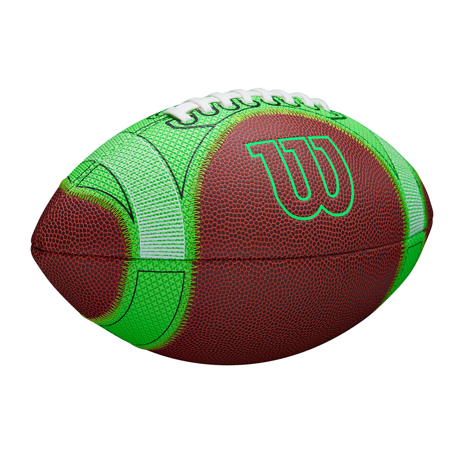 Football Hylite Größe 7 American Football Unisex Braun-Grün 3/5