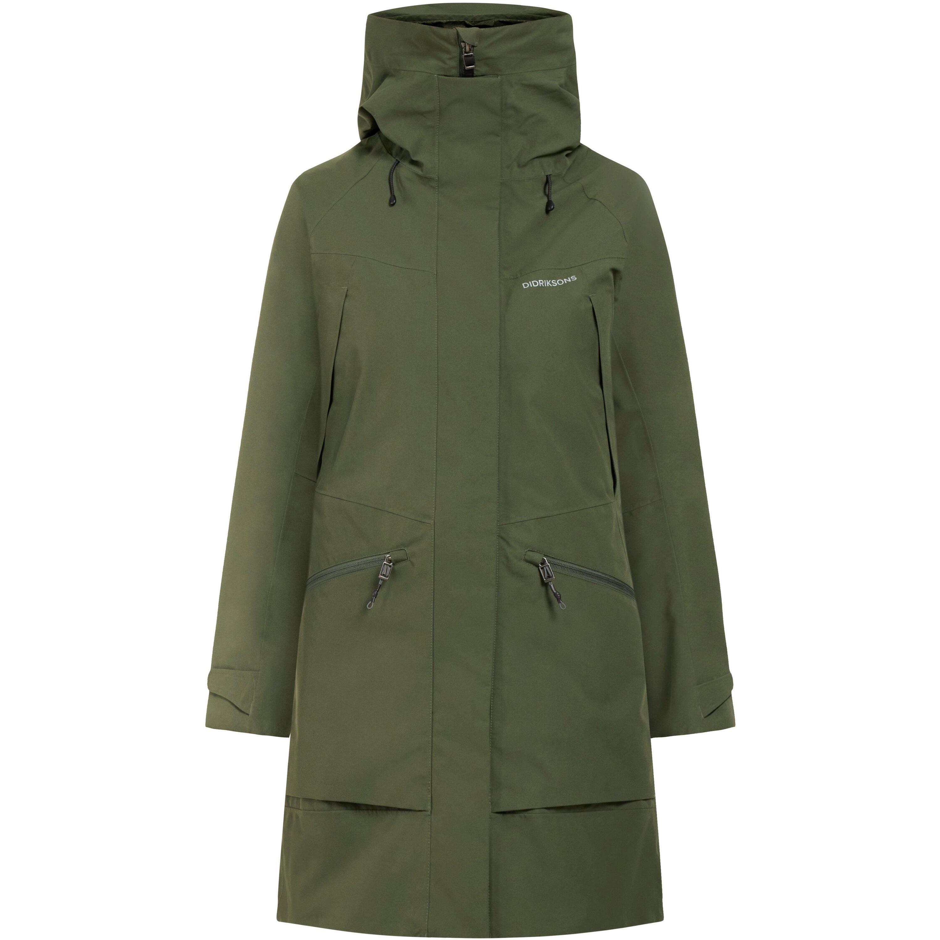 Didriksons Parka Feminina Ilma Verde da Decathlon