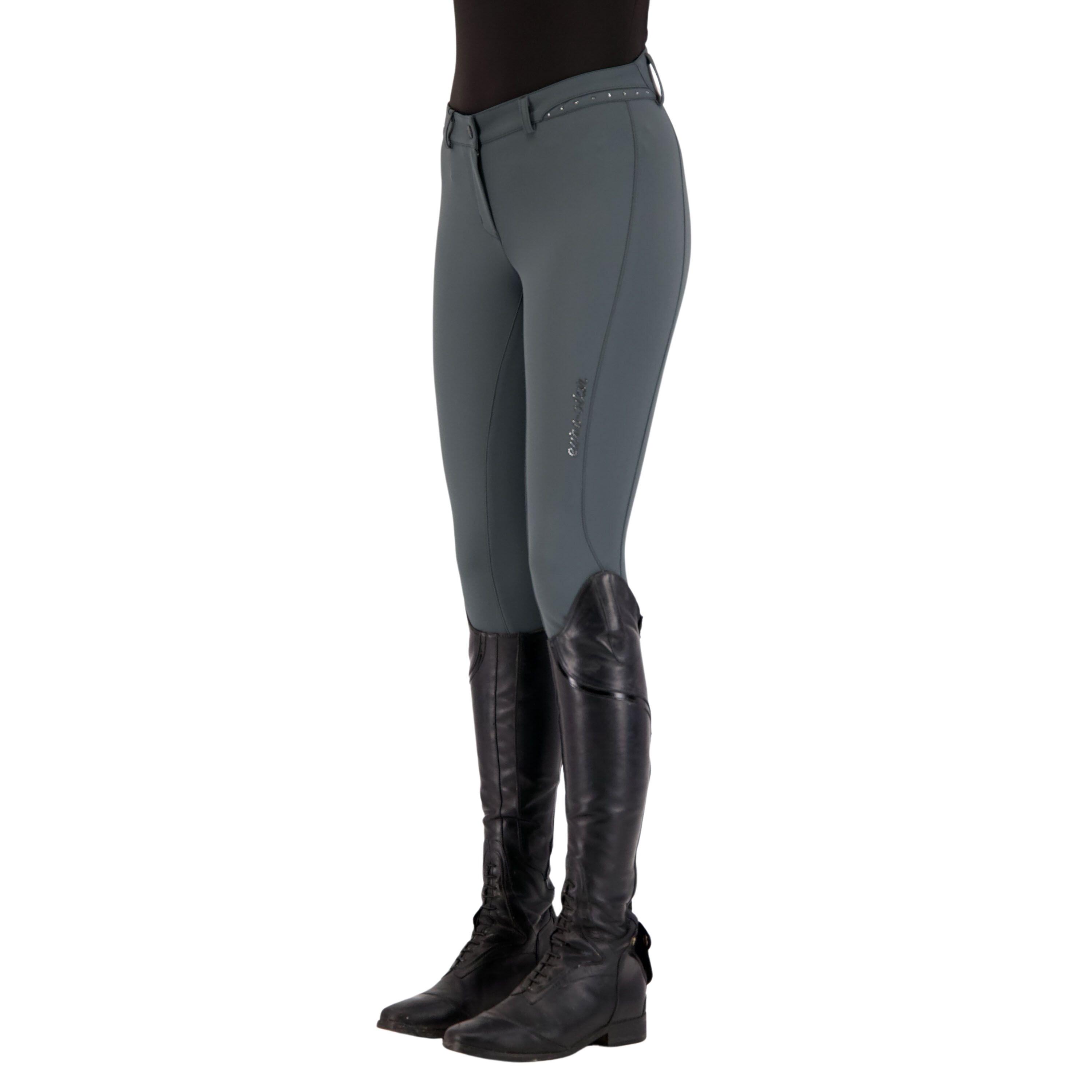 Spodnie do jazdy konnej damskie z pełnym uchwytem Euro-Star Queen Diamond