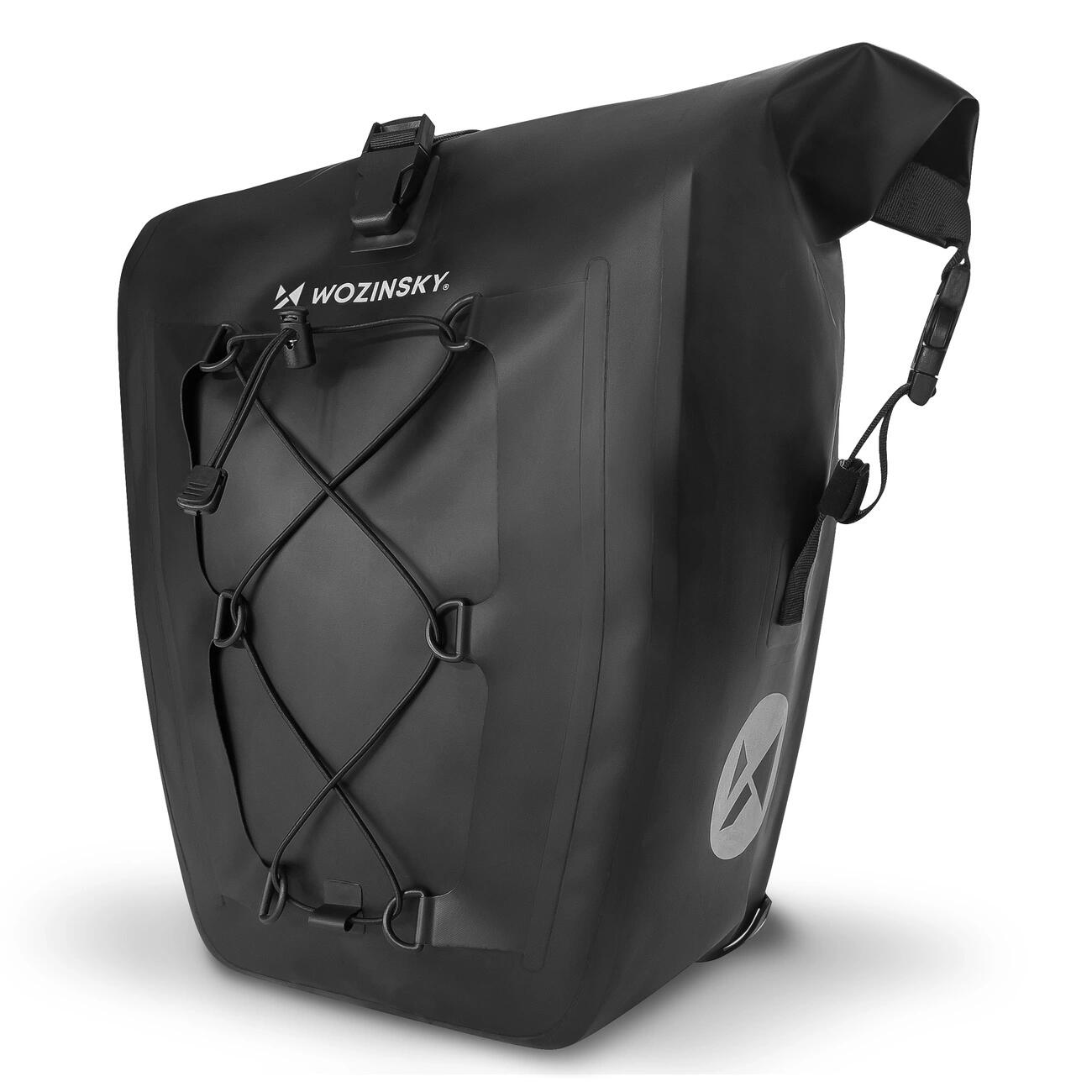 Wasserdichte Fahrradtasche für Gepäckträger 25L - Schwarz 2/7