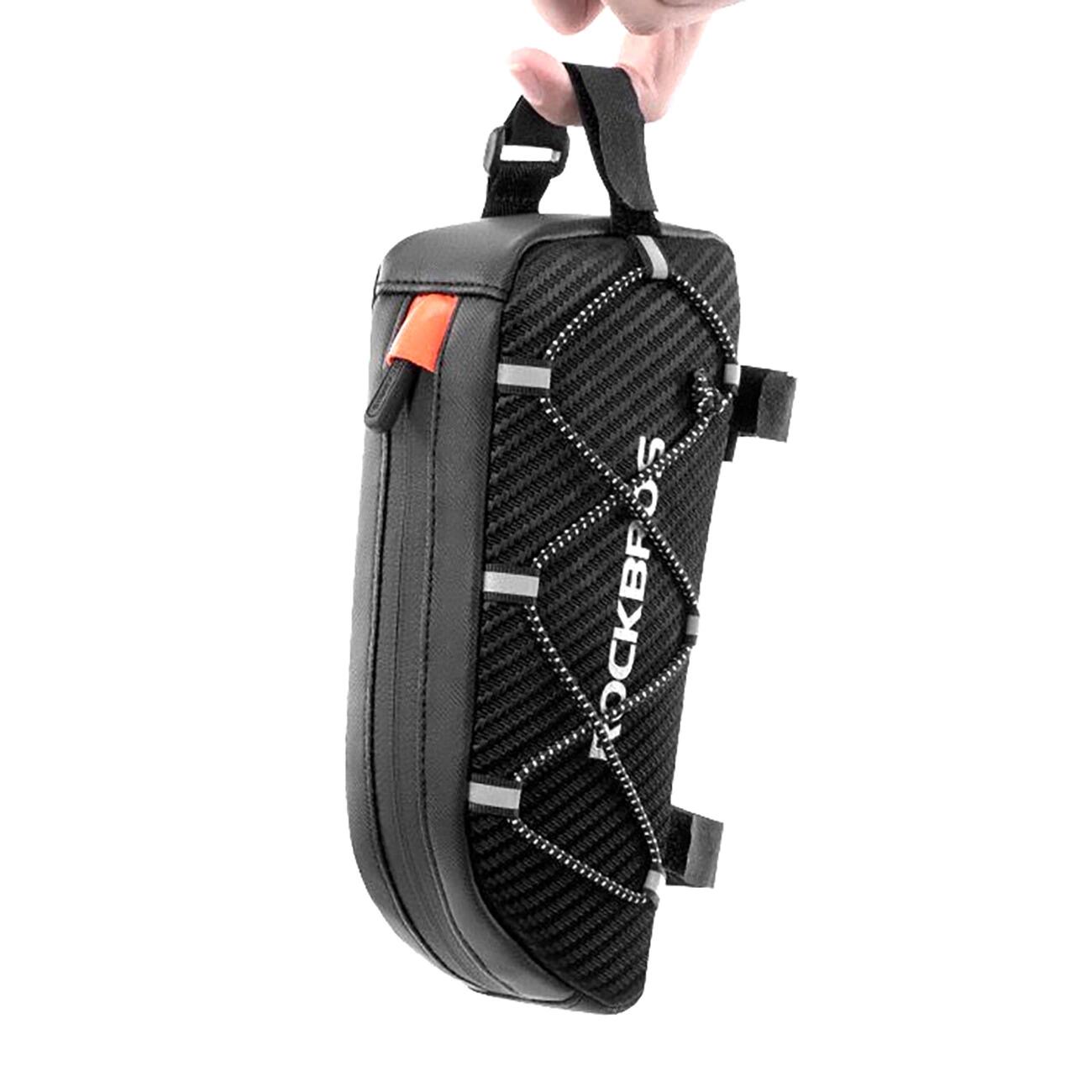 Fietsframe tas 1 liter met sleutelhanger - Zwart 6/7