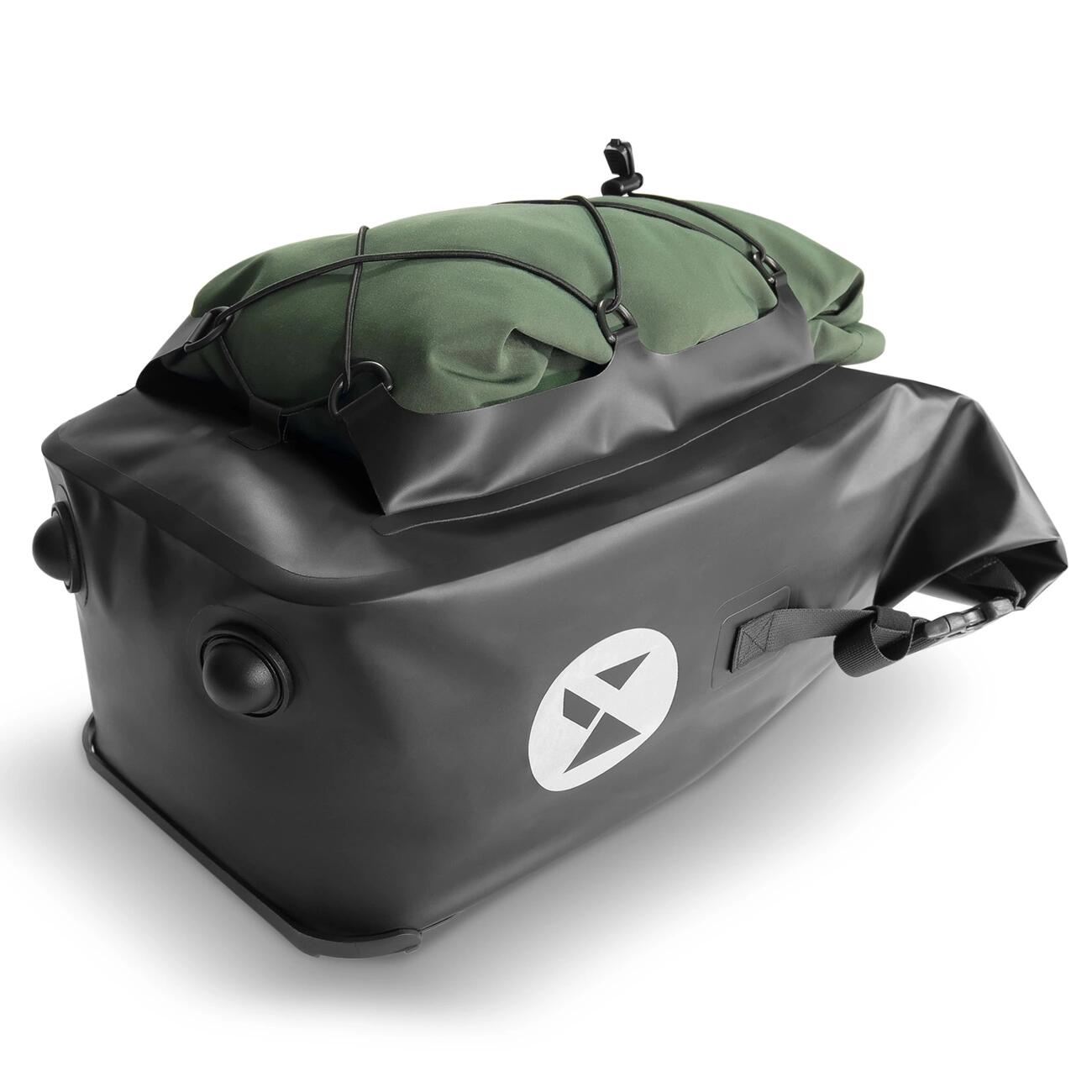 Wasserdichte Fahrradtasche für Gepäckträger 25L - Schwarz 5/7
