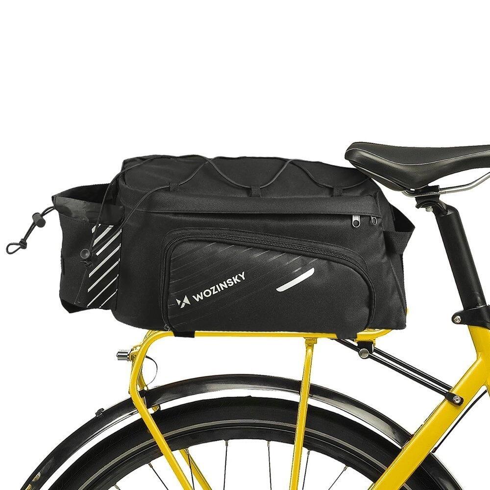 Bolsa de bicicleta 9l com alça de ombro preto