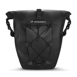 Sacoche coffre de vélo étanche 25L Noir