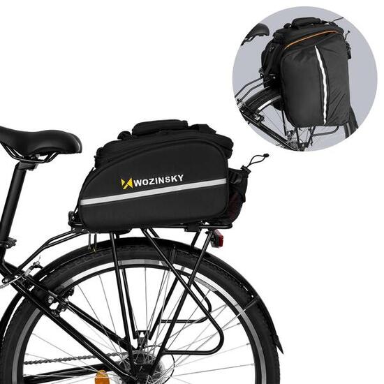 Sacoche vélo spacieux 35L Noir