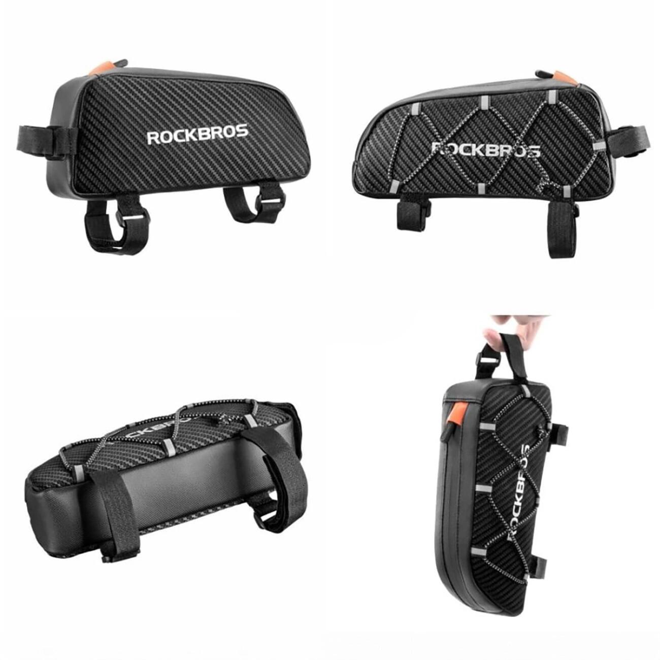 Fietsframe tas 1 liter met sleutelhanger - Zwart 3/7