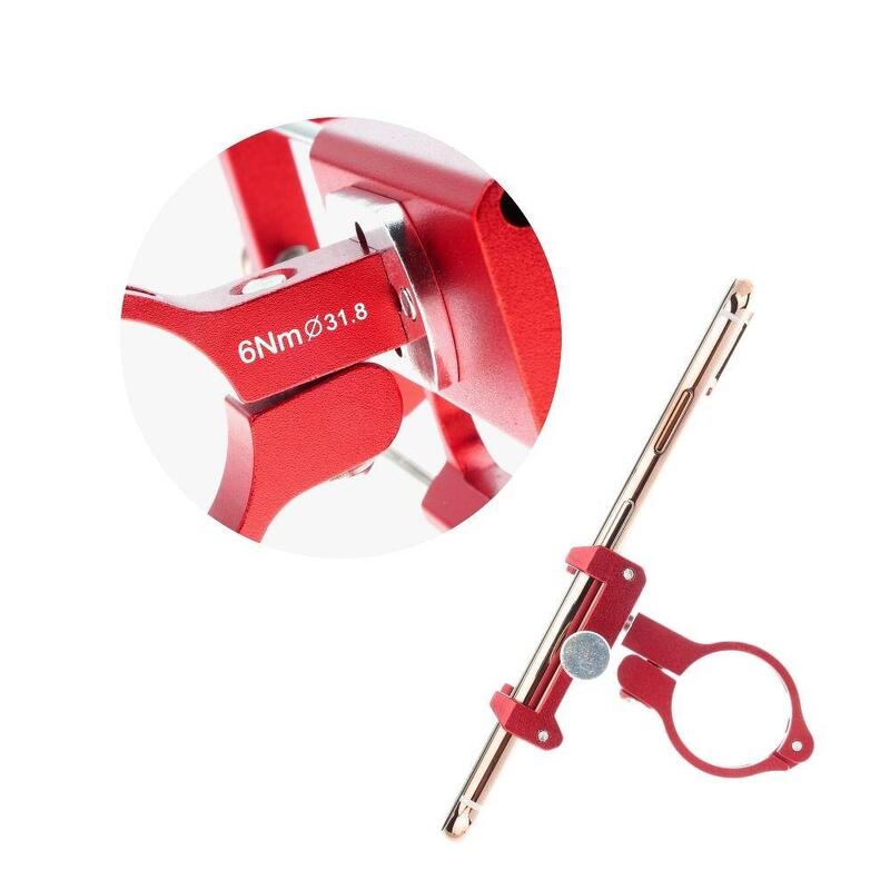 Support téléphone  GUB G85 Aluminium rouge