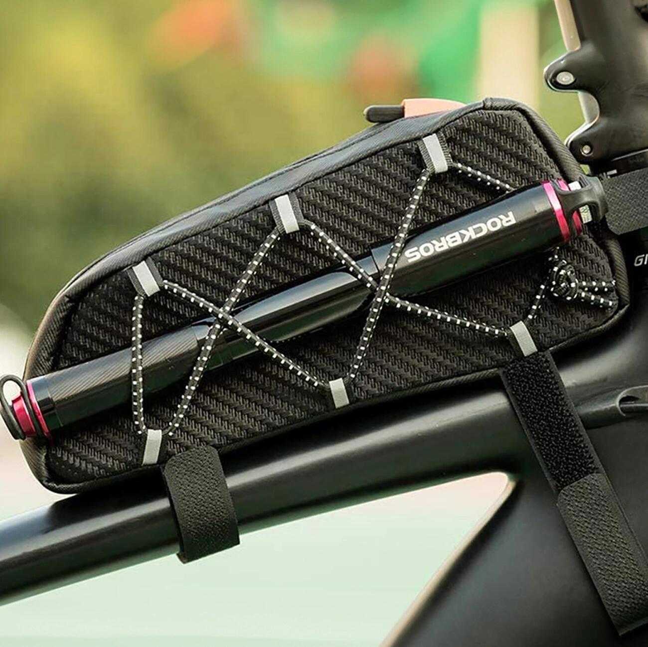Fietsframe tas 1 liter met sleutelhanger - Zwart 4/7