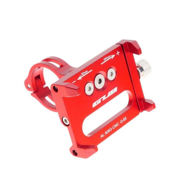 Support téléphone  GUB G85 Aluminium rouge
