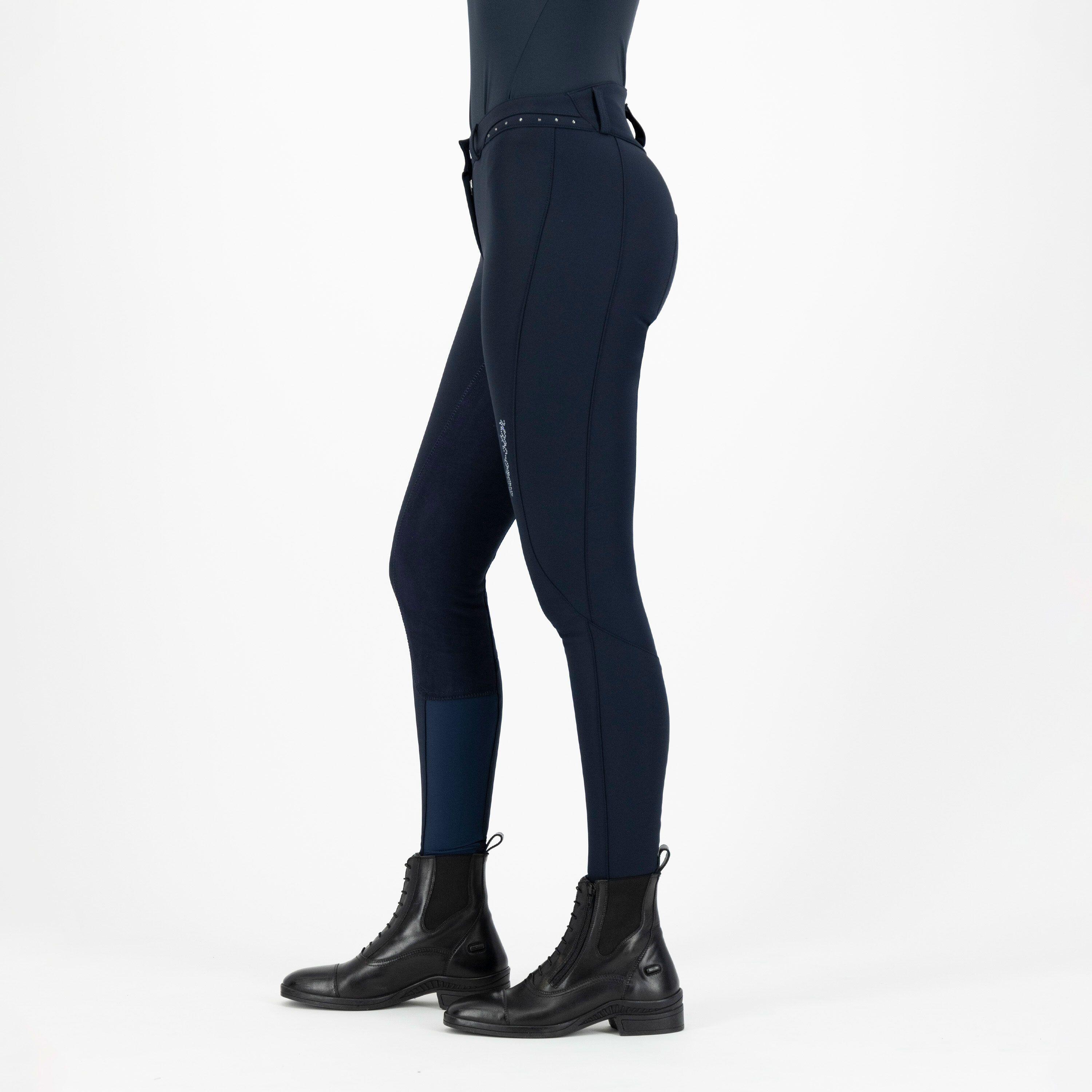 Pantalones de equitación con agarre total para mujer Euro-Star Queen Diamond 3/4