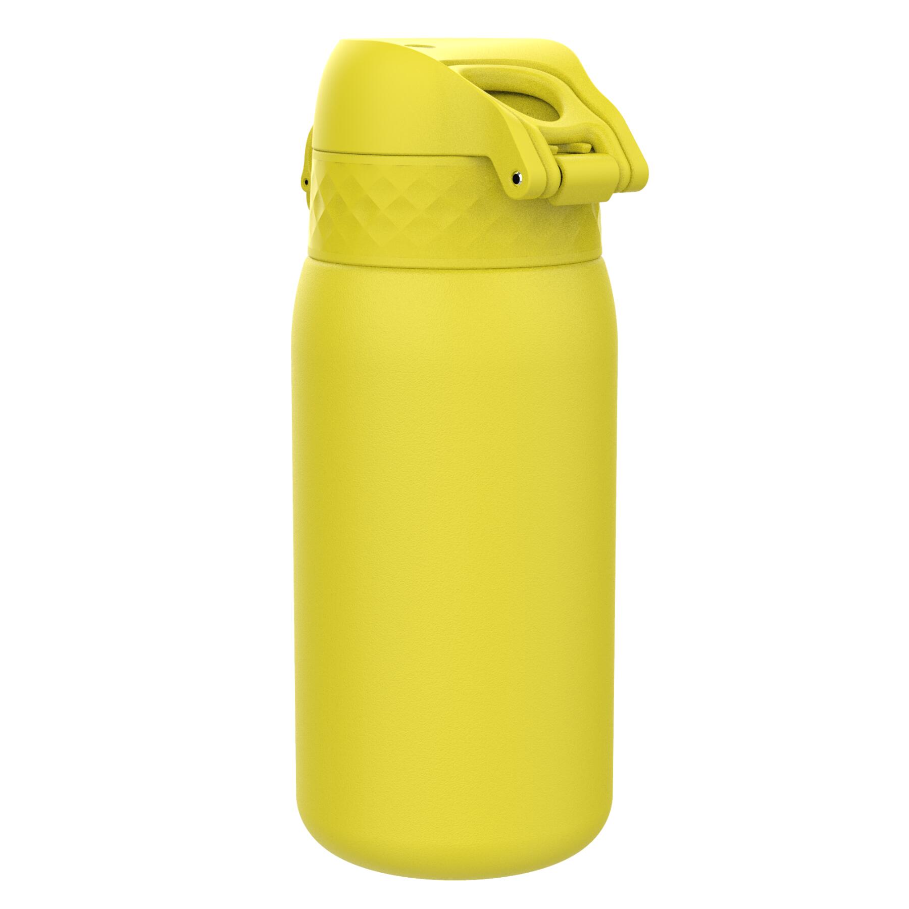 Leak Proof Kids Water Bottle, Stainless Steel, Yellow, 400ml (13oz) 4/7