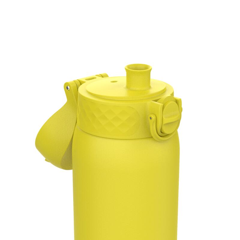 Leak Proof Kids Water Bottle, Stainless Steel, Yellow, 400ml (13oz) 3/7