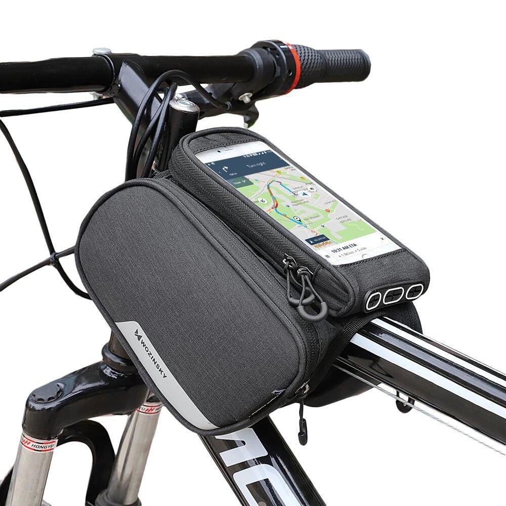 Wozinsky 1.5L Black Bike Frame Bag