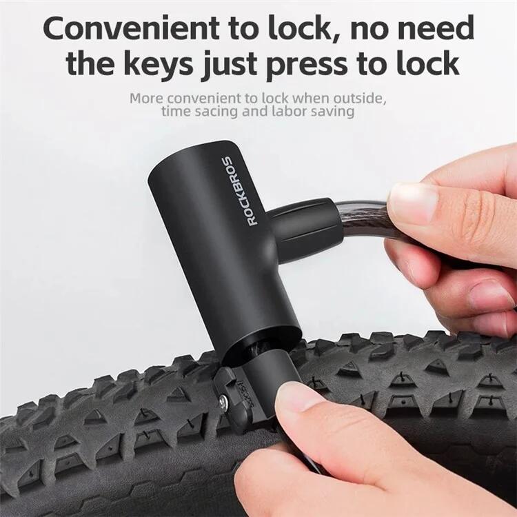 Cadenas de vélo antivol en acier, câble en spirale 4/7