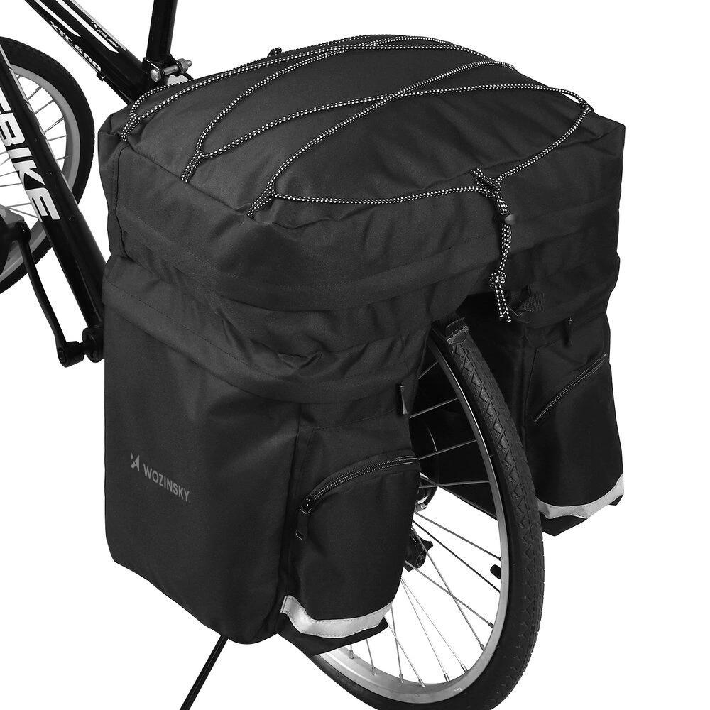 Bolsa de bicicleta espaçosa 60 L para bagageiro