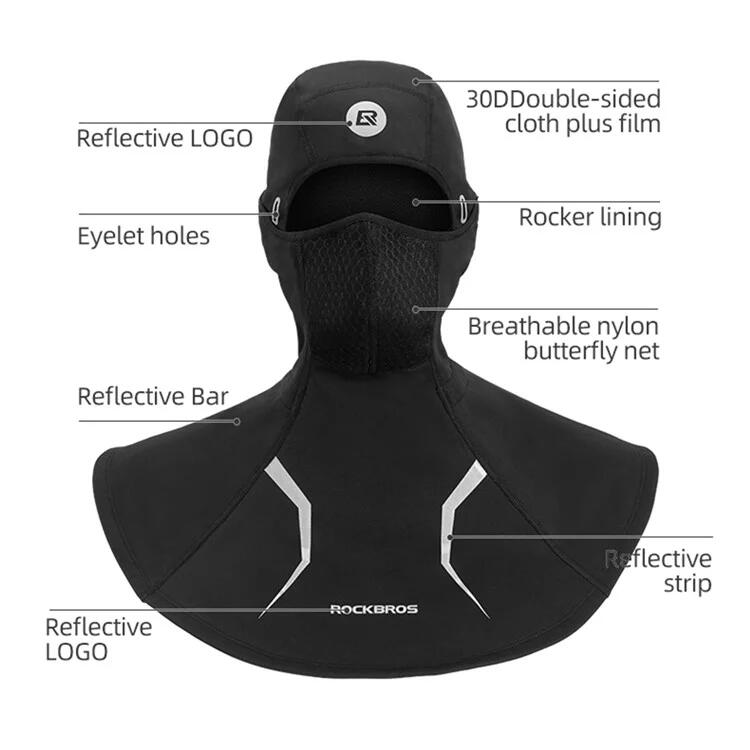 Cuello y pasamontañas 2 en 1, forro polar 6/7