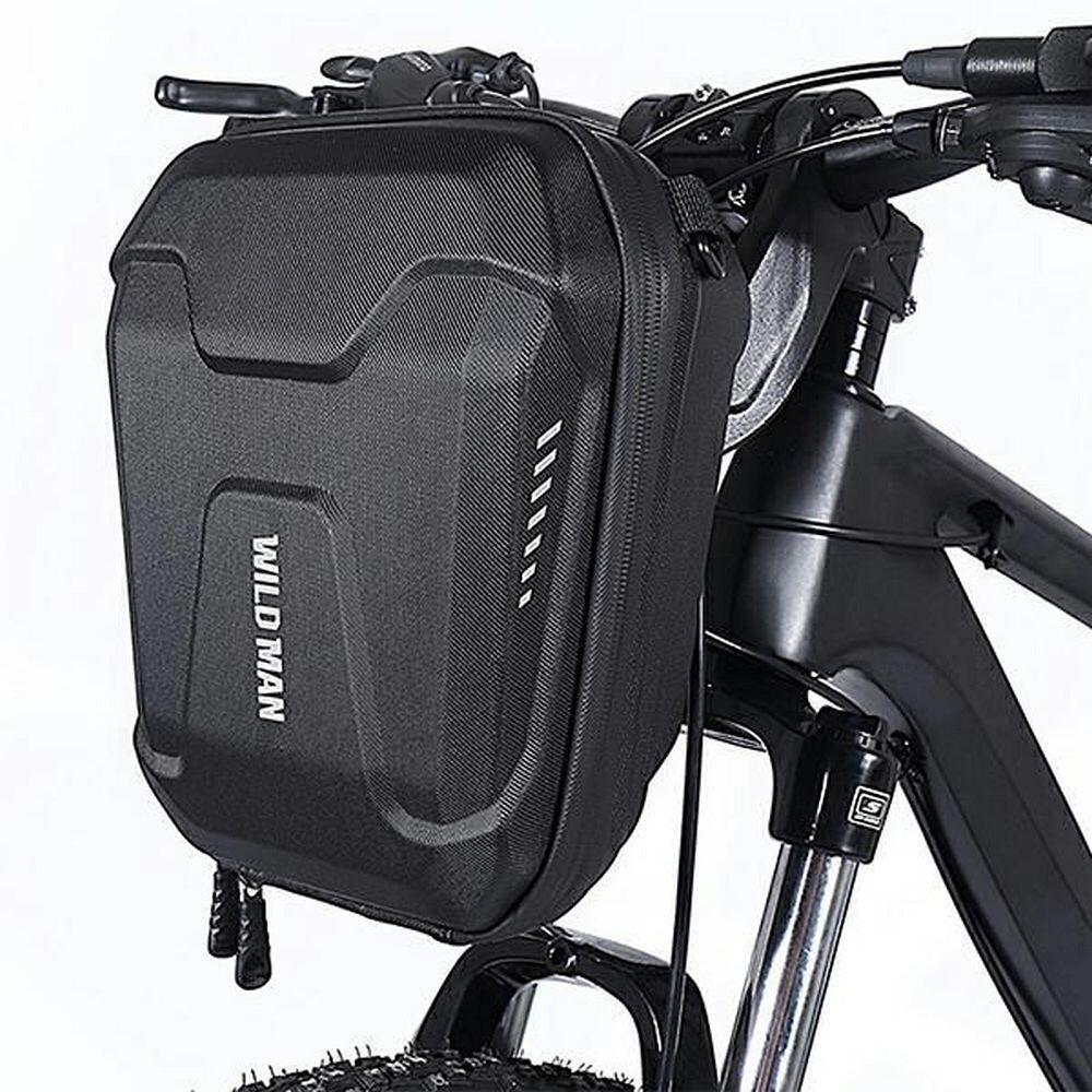Bolsa de guiador de bicicleta wildman e8 3l - preto