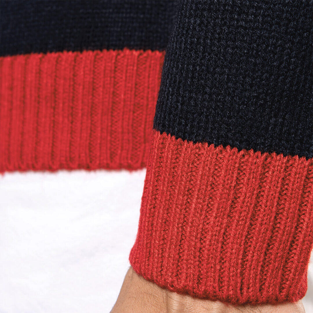 Jersey Cuello Redondo De Renos De Papá Noel Y Copos De Nieve 4/7