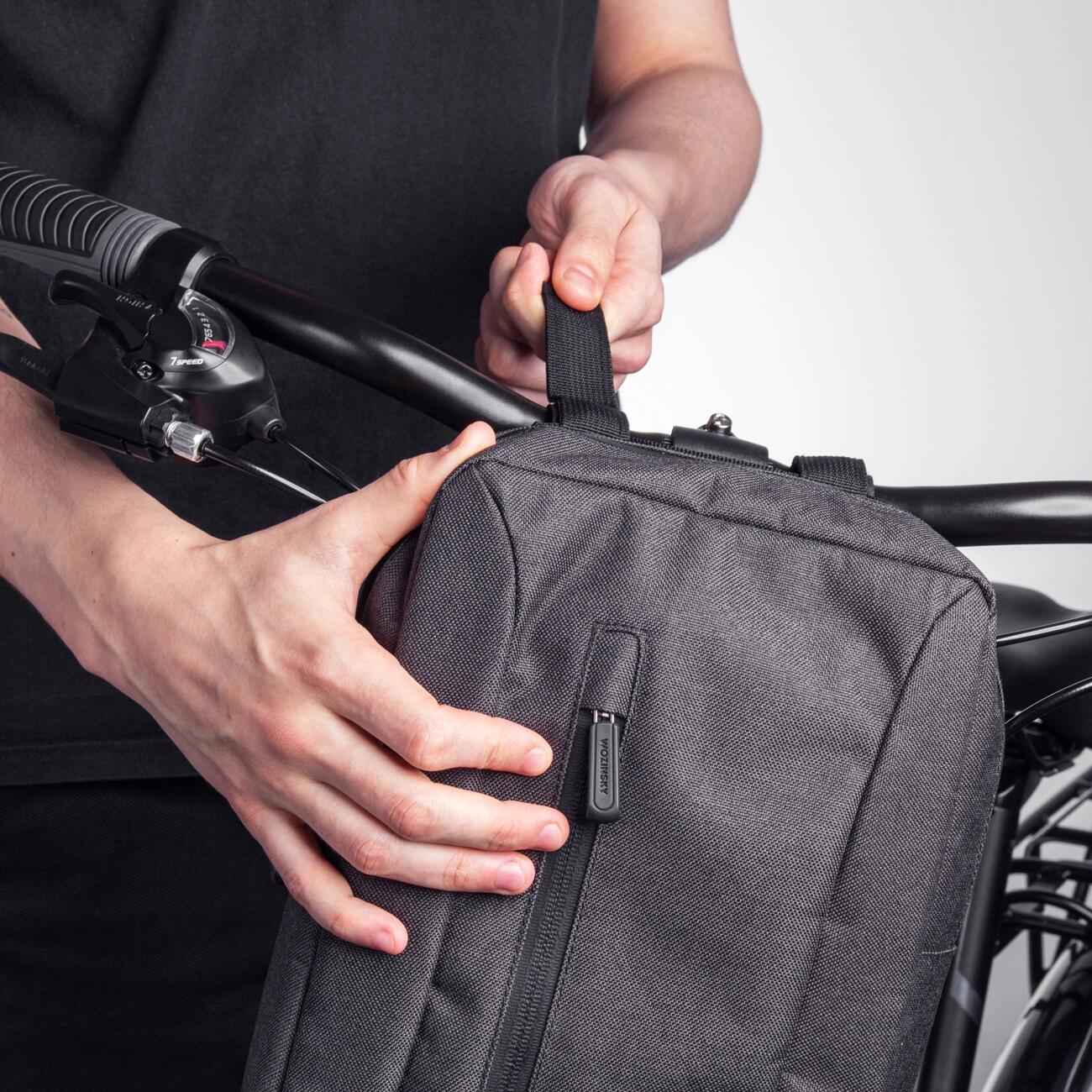 Borsa per manubrio di bicicletta Wozinsky - Grigio 2/7