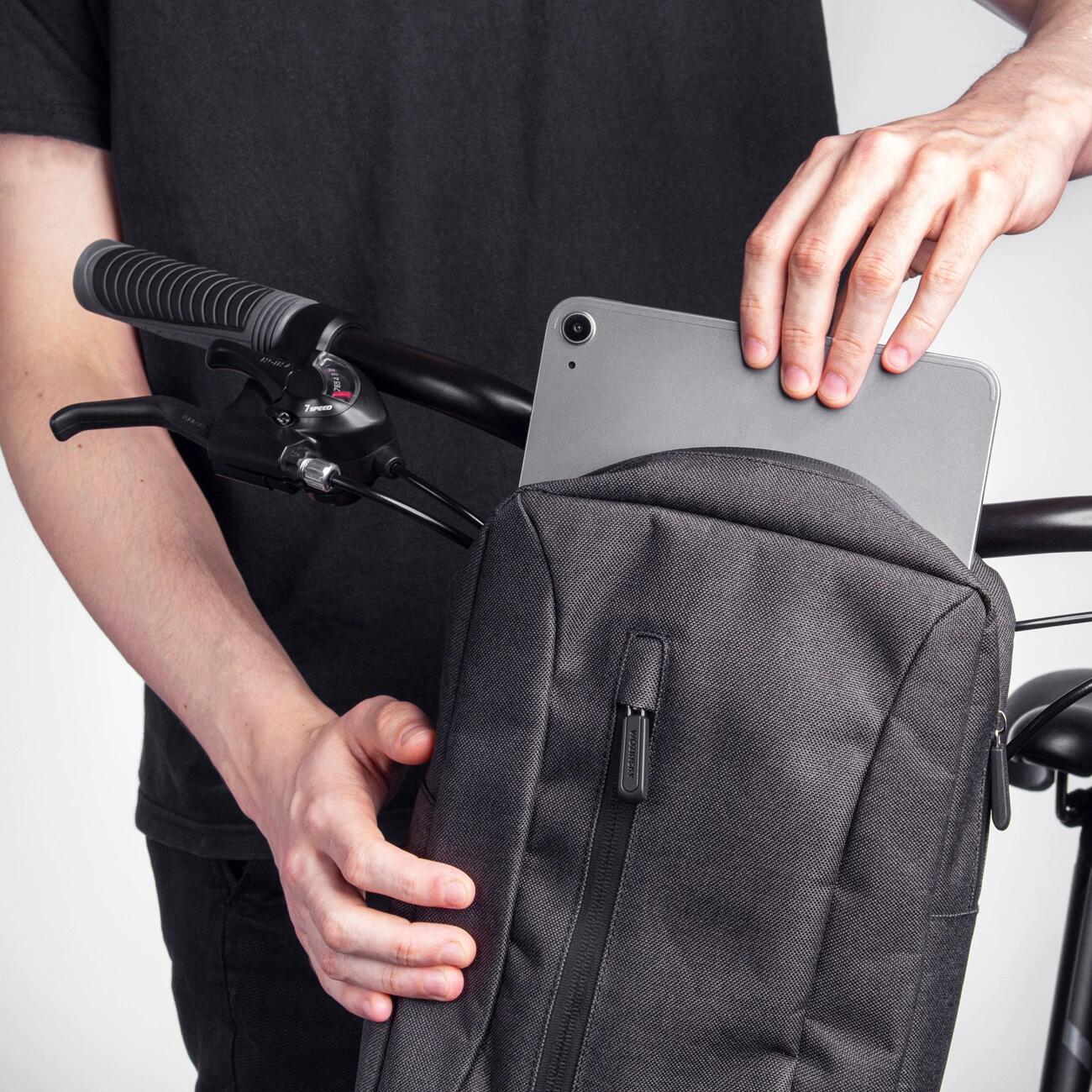 Borsa per manubrio di bicicletta Wozinsky - Grigio 4/7