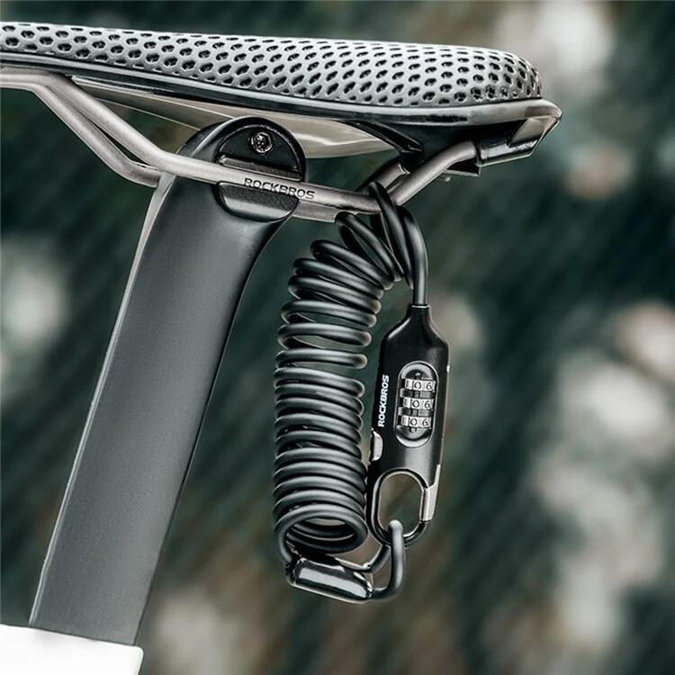 Lucchetto a combinazione con cavo a molla Antifurto in acciaio