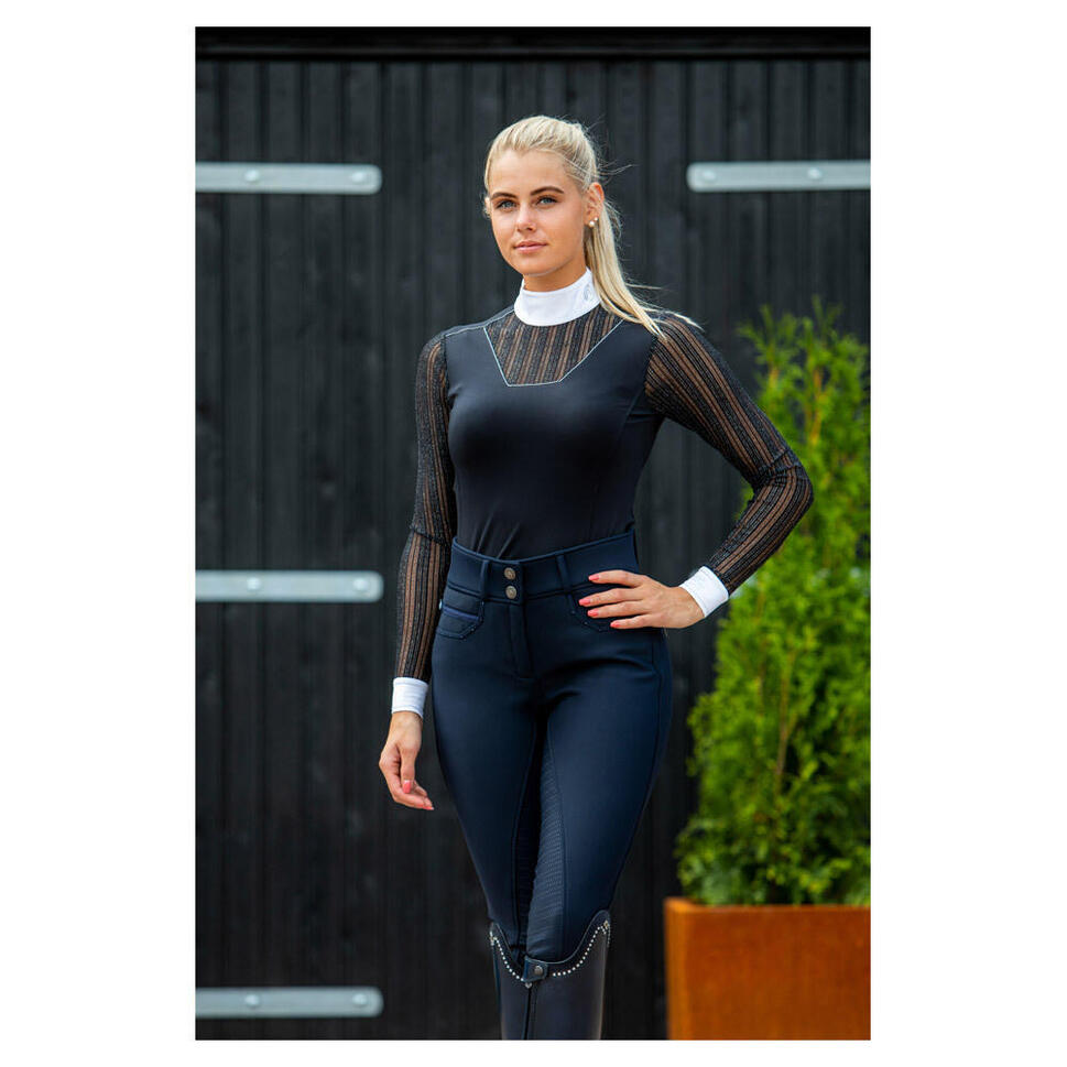 Damskie spodnie jeździeckie z pełnym uchwytem ANKY Stone Taped Brushed