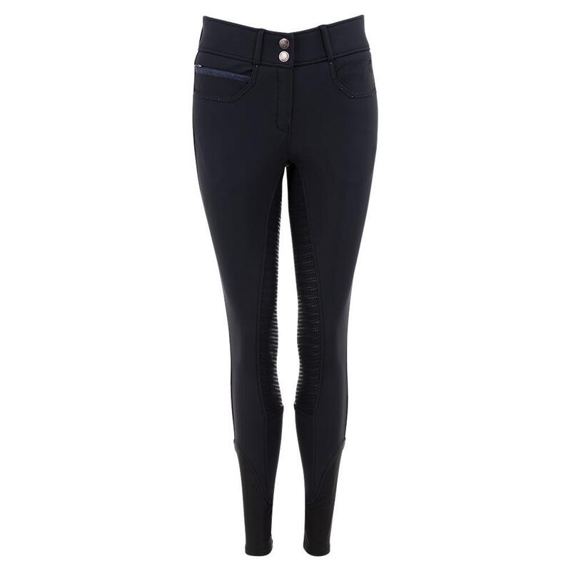 Pantalon équitation full grip siège sil femme ANKY Stone Taped Brushed