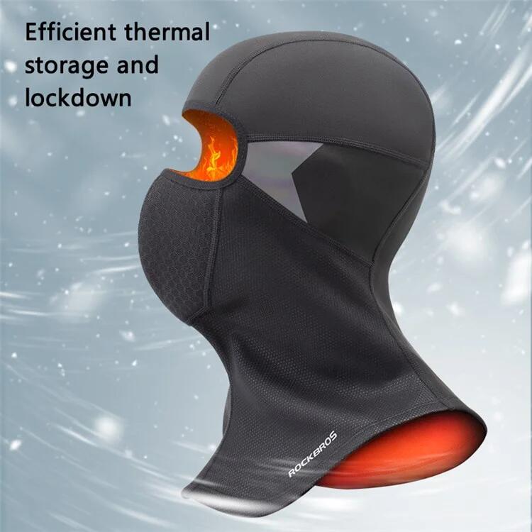 Cagoule de ski et de cyclisme d'hiver chaud en polaire 3/7