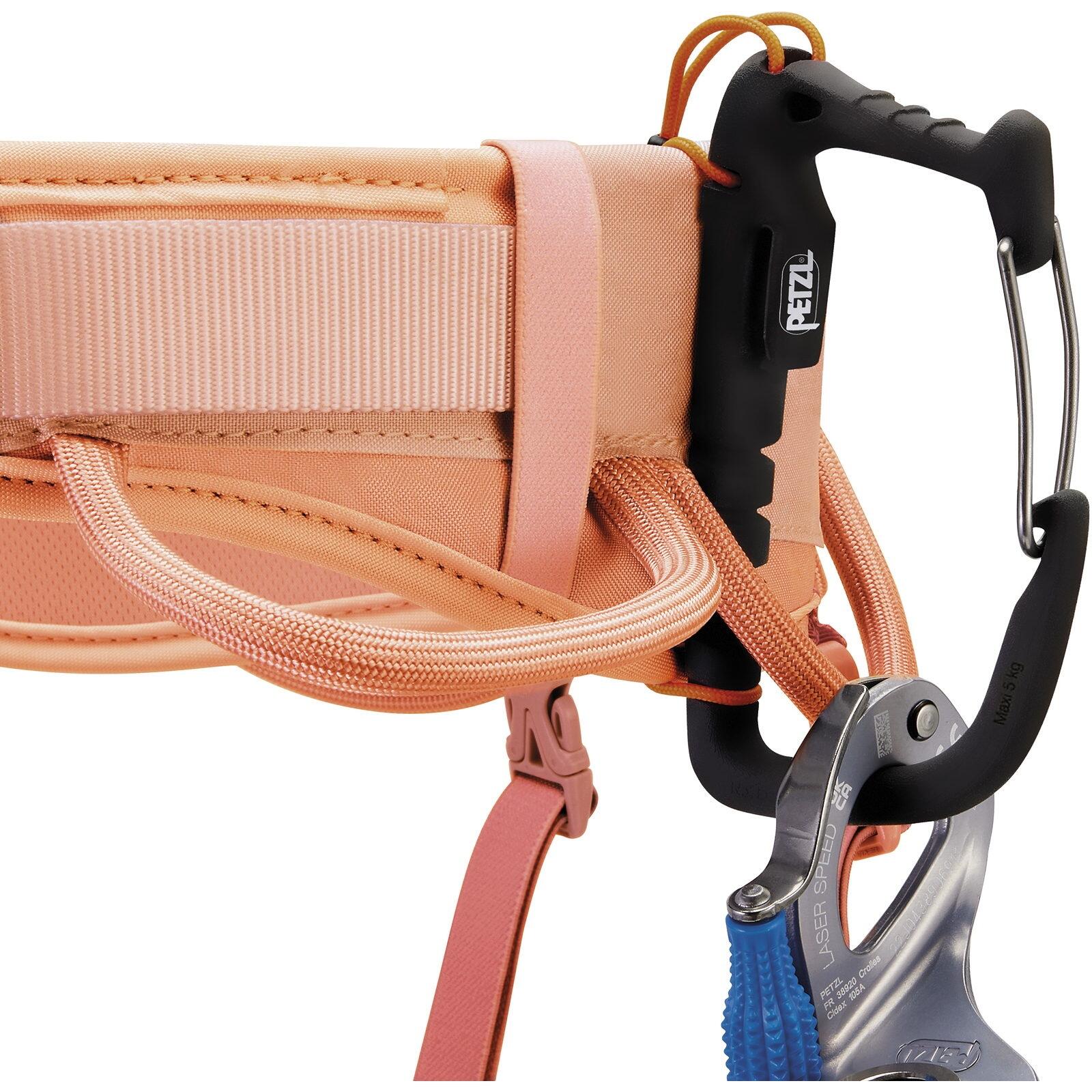 Imbrago arrampicata Petzl Corax LT Women M coral sand leggero regolabile 4/6