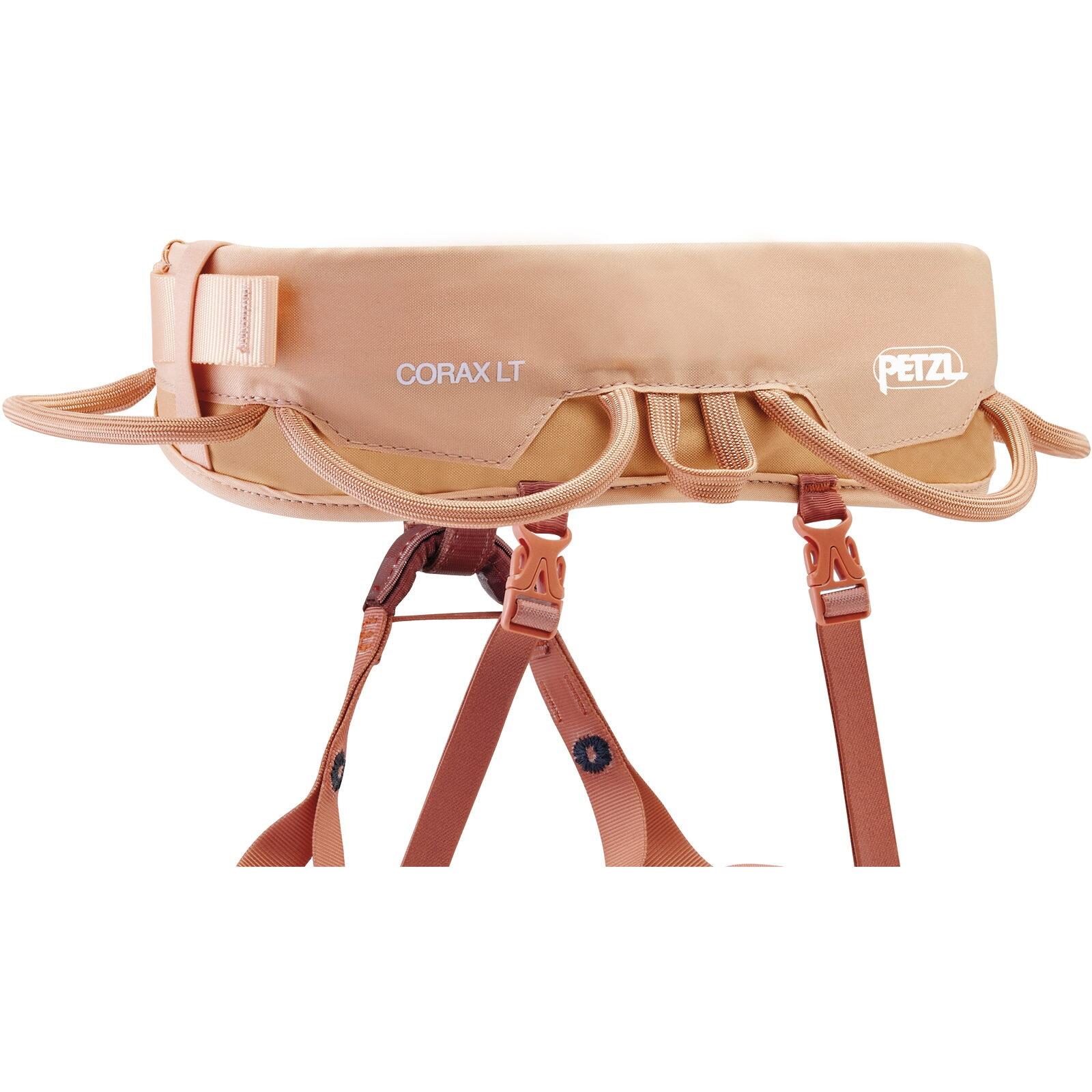 Imbrago arrampicata Petzl Corax LT Women M coral sand leggero regolabile 2/6