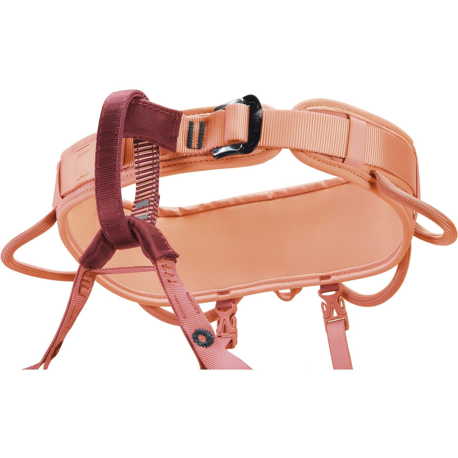 Imbrago arrampicata Petzl Corax LT Women M coral sand leggero regolabile 3/6