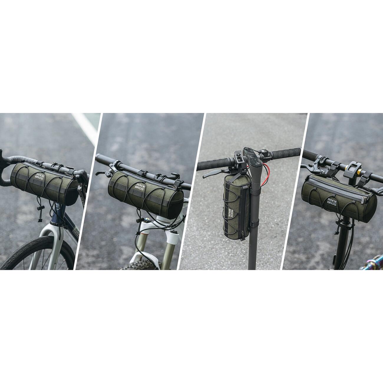 Rockbros Fietsstuurtas 2L - Groen 6/7