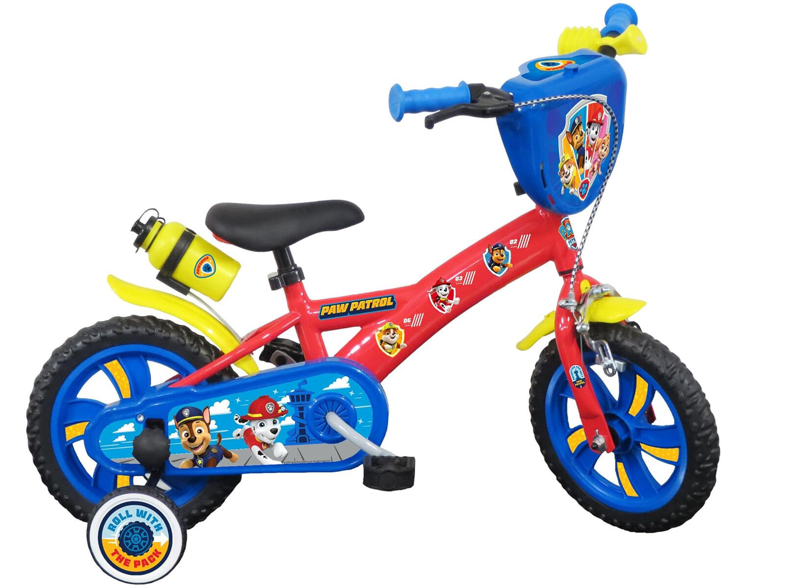 HYPE Paw Patrol 12 inch kinderfiets rood