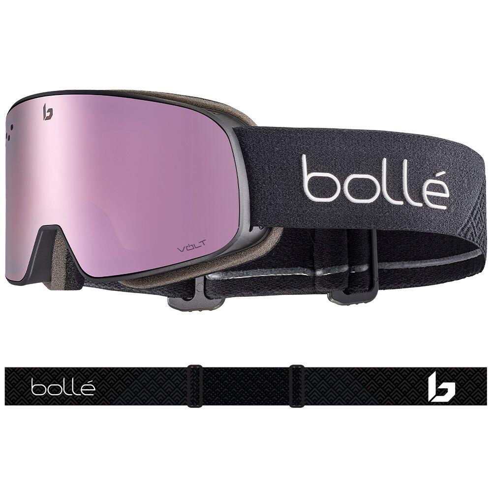 NEVADA SMALL Unisex Snow Goggles - Matte Black/Volt Pink 2/4