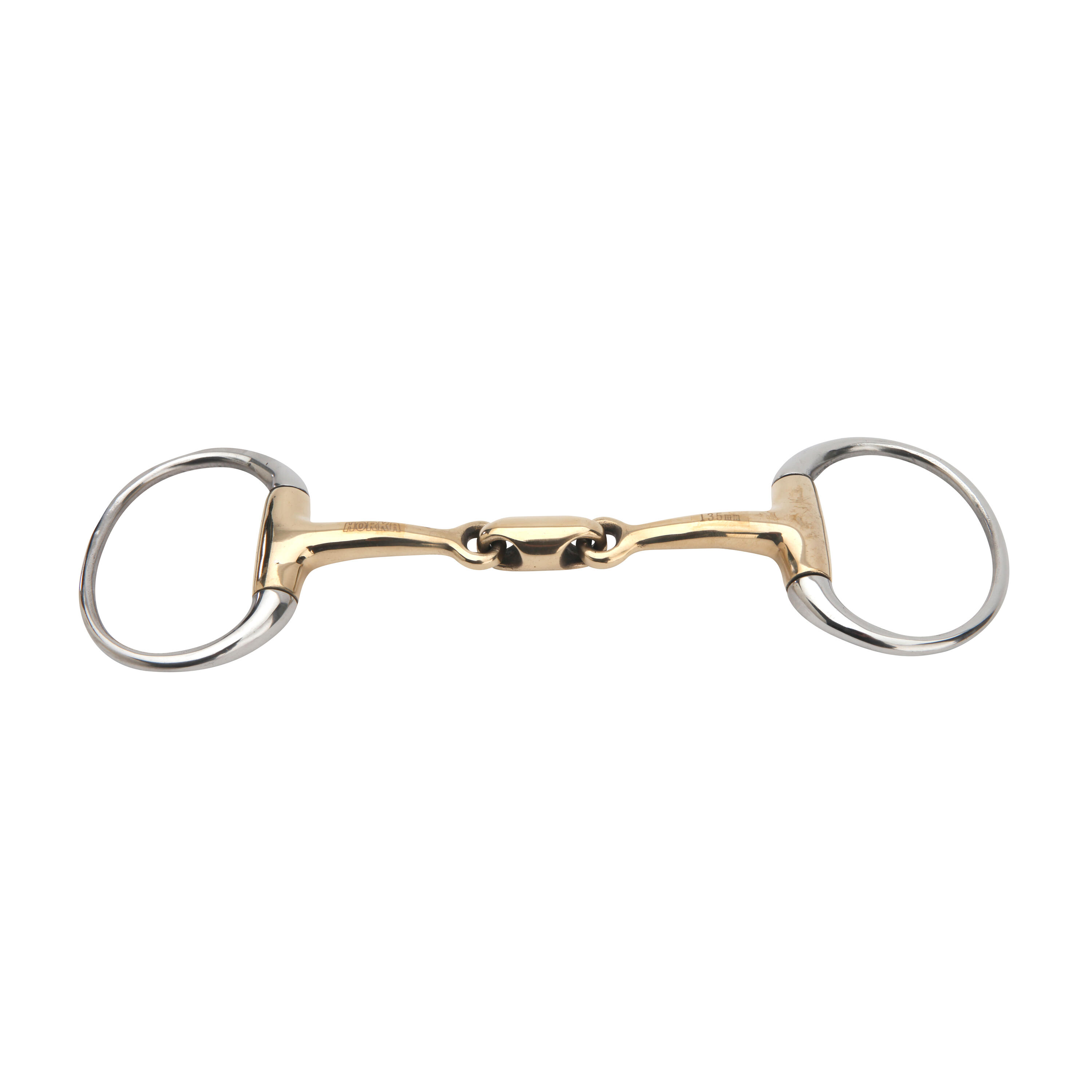 HORKA 2-rings paardenbit met dubbele scharnier gb Horka