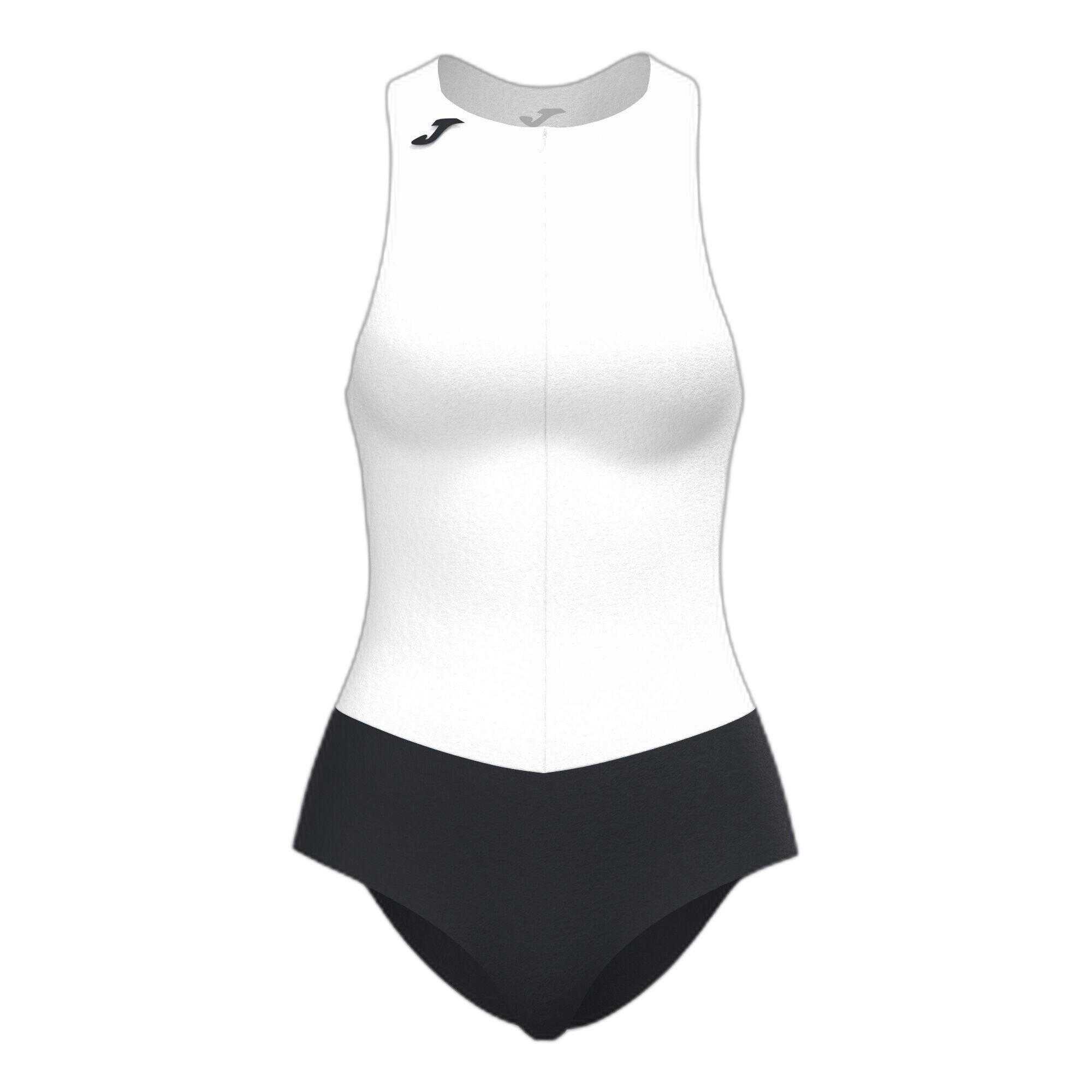 Joma - Body Running Femme Joma Record Ii Blanc - Maillot De Bain 1 Pièce - Blanc|noir - 40 M - Decathlon