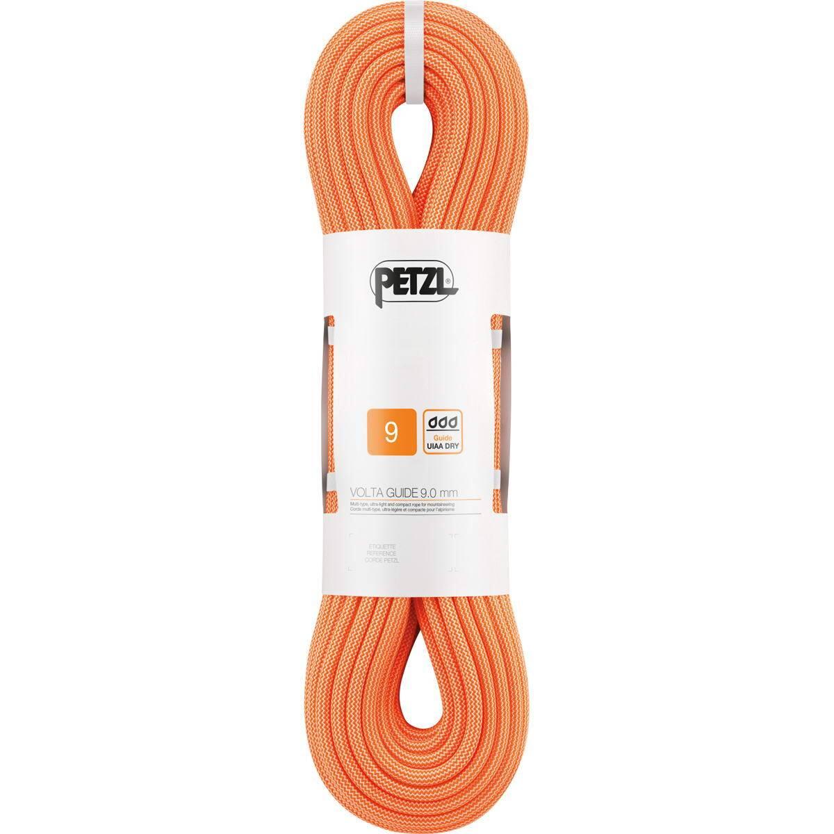 Cuerda Petzl Volta Guide 9 mm 30 m naranja UIAA Guide Dry ligera y polivalente 3/3