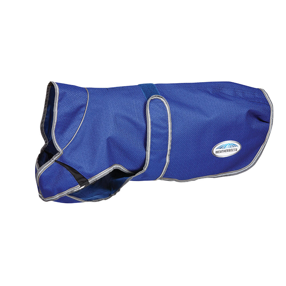 Weatherbeeta - Manteau Pour Chien Moyen Weatherbeeta Comfitec Premier Free Deluxe Parka - Manteau Pour Chien - Bleu|gris - 35 Cm - Decathlon