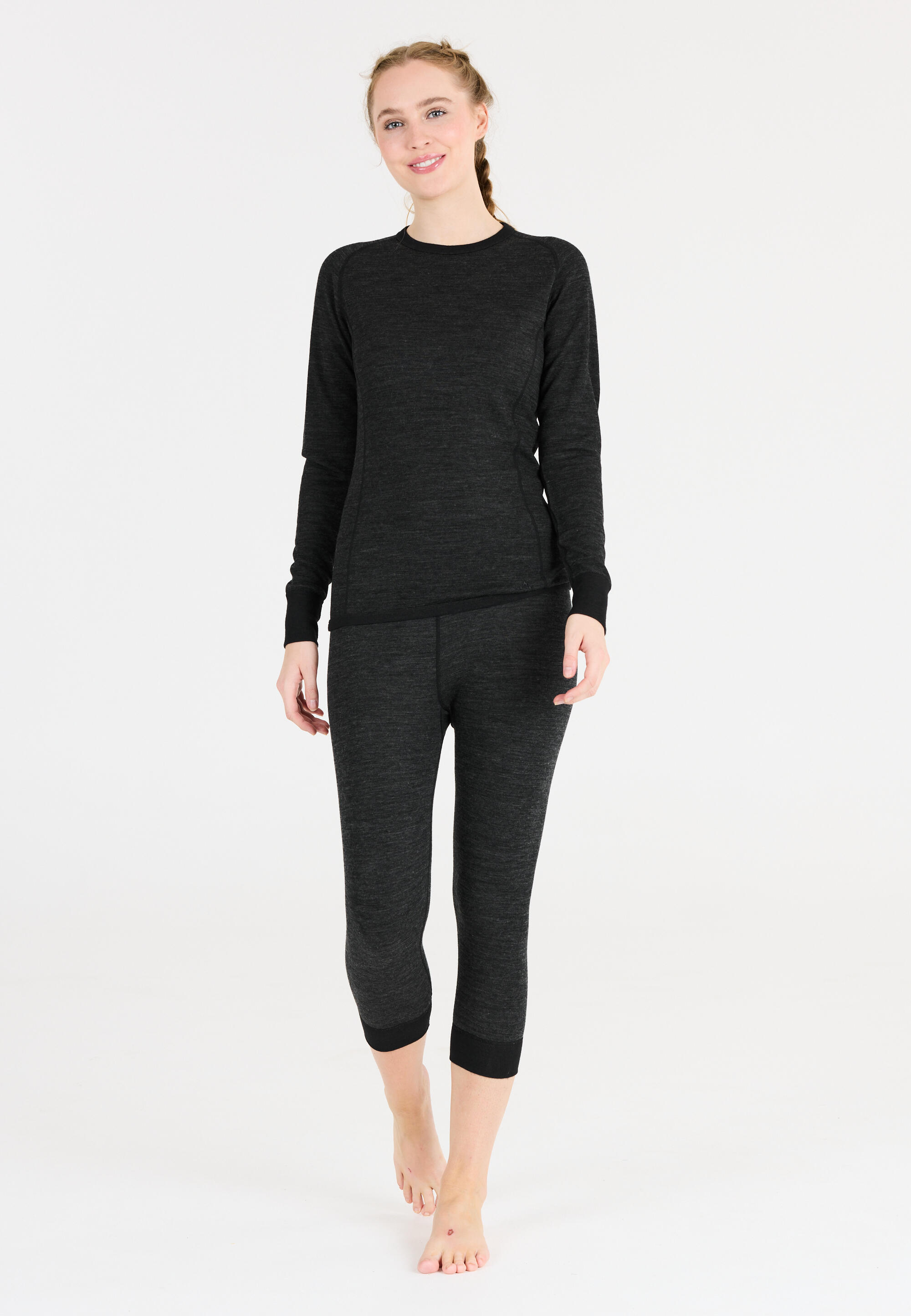 Legginsy termoaktywne 3/4 damskie Whistler Camea Merino