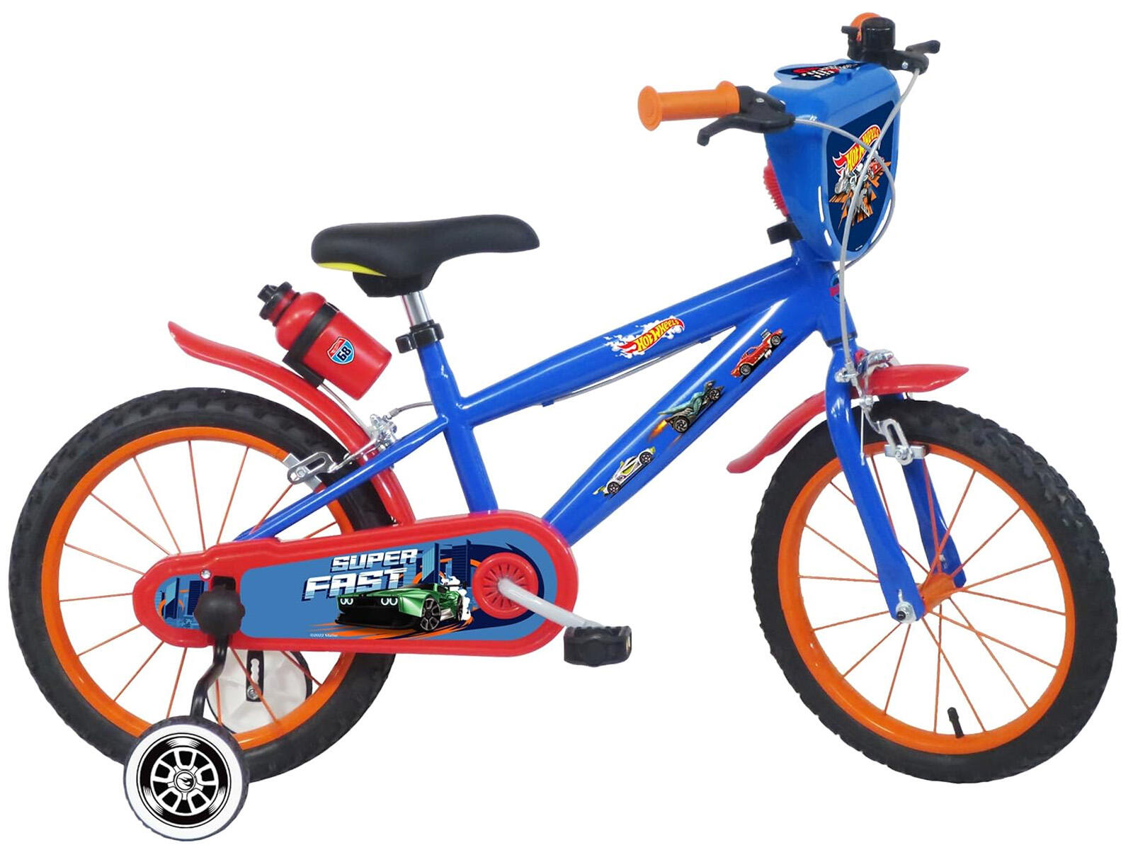 HYPE Hot Wheels 16 inch kinderfiets blauw