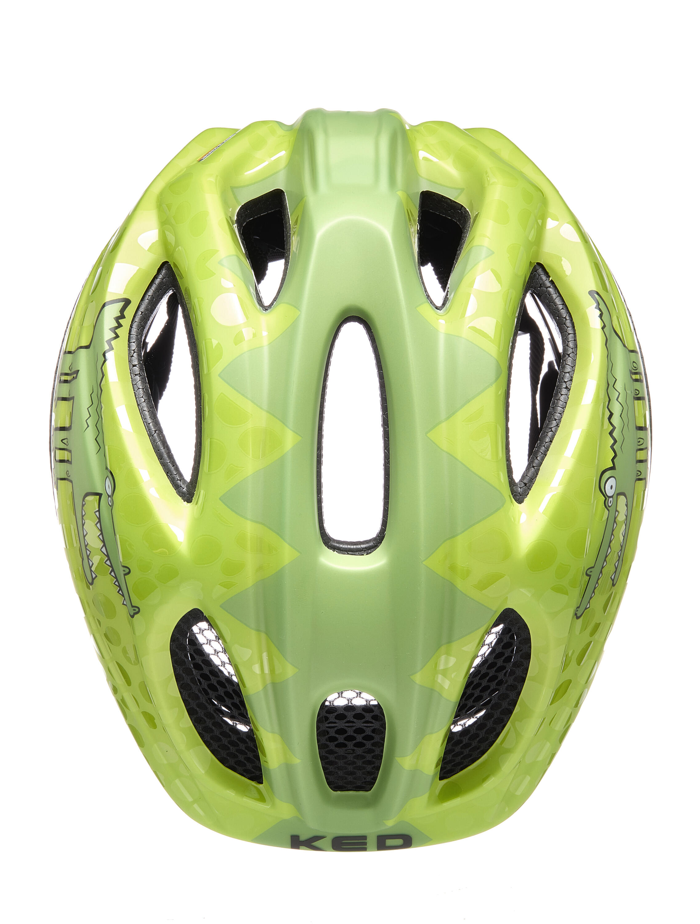 Casque pour enfants MEGGY II TREND, GREEN CROCO GLOSSY 3/3