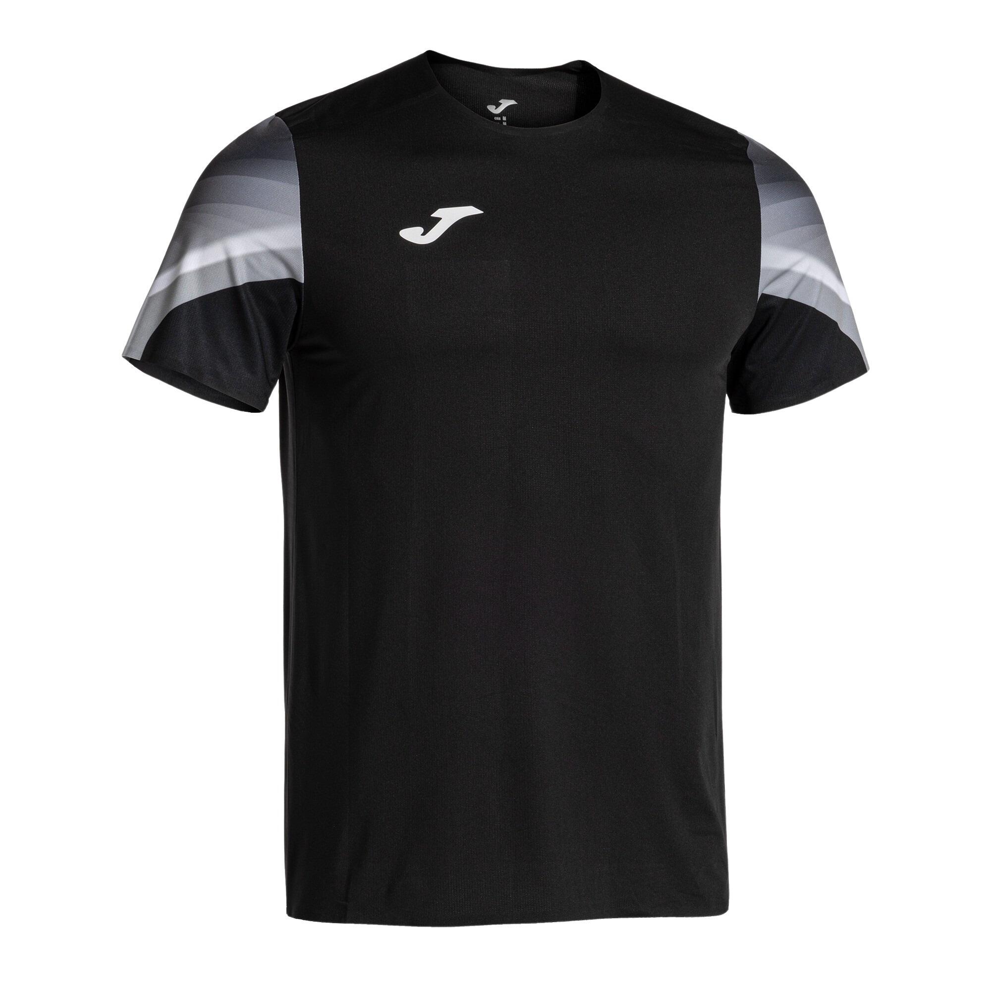 Joma - Maillot Manches Courtes Running Homme Joma Elite Xi Noir - T-shirt Manches Courtes - Gris|marron|noir - S - Decathlon