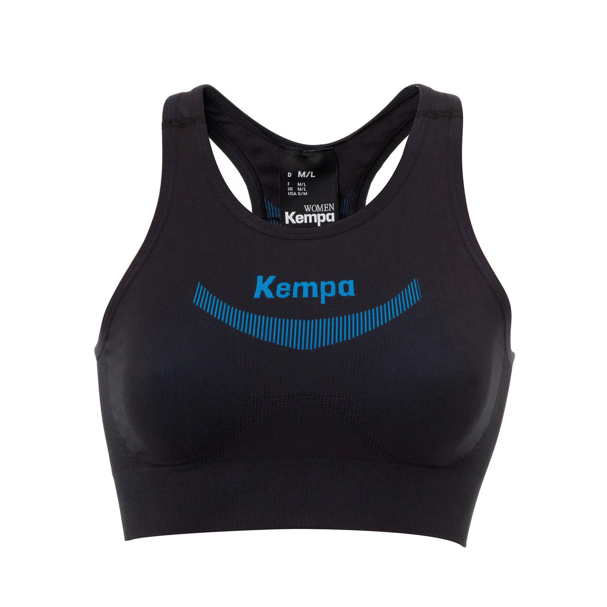 Kempa - Brassière Femme Kempa Attitude Pro - Brassière - Bleu|noir - 36 Xs - Decathlon