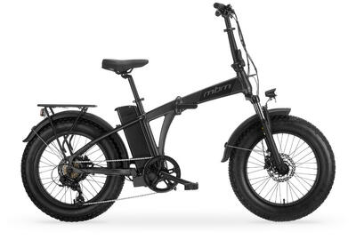 Phrike 20-inch opvouwbare elektrische fiets, zwart