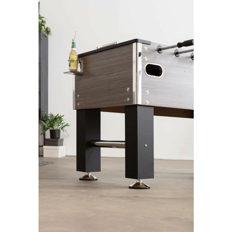 Bandito Tischkicker Profi Soccer Deluxe in eiche-grau 140 x 134 x 88 cm 2/6